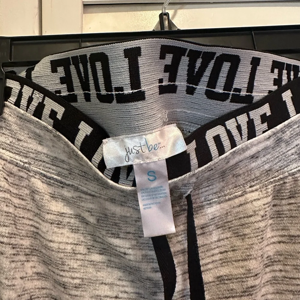 Just Be Gray and Pink Sweatpants Relaxed Fit Joggers - Picture 3 of 4